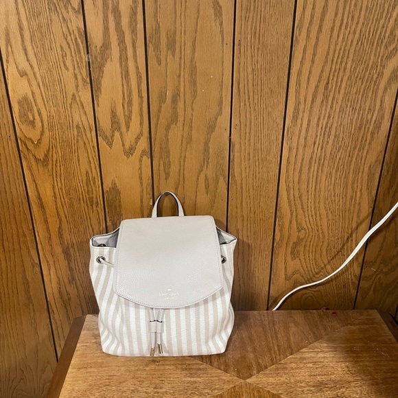 Kate Spade ♠️ " Mulberry St Breezy Striped Backpack - Picture 10 of 15